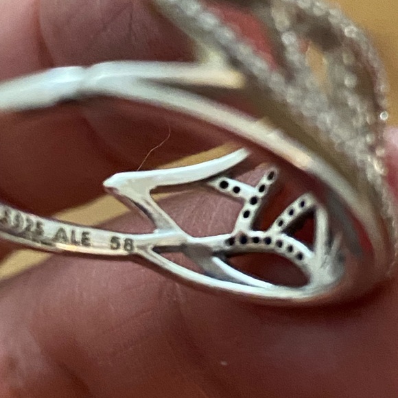 Pandora New Beginning Butterfly Wing ring Rarely Used - Picture 2 of 2